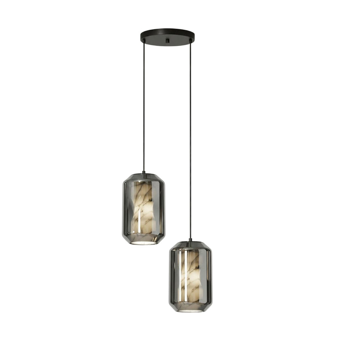 Alabaster Glass Cylinder Pendant Light - Vakkerlight