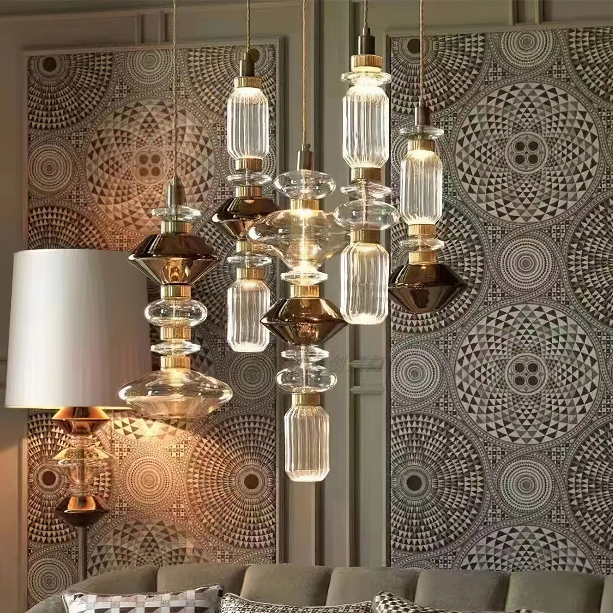 Lampa wisząca geometryczna Galloka