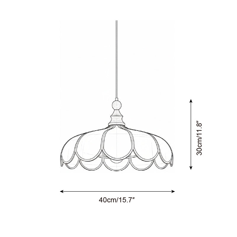 Lampa wisząca falista Wolekrik