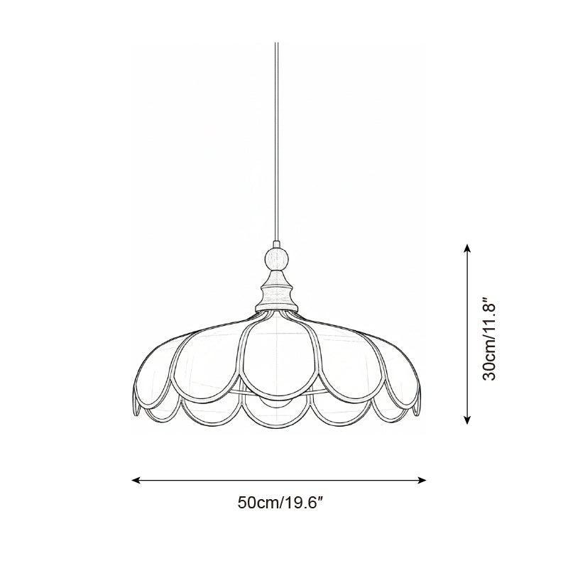 Lampa wisząca falista Wolekrik