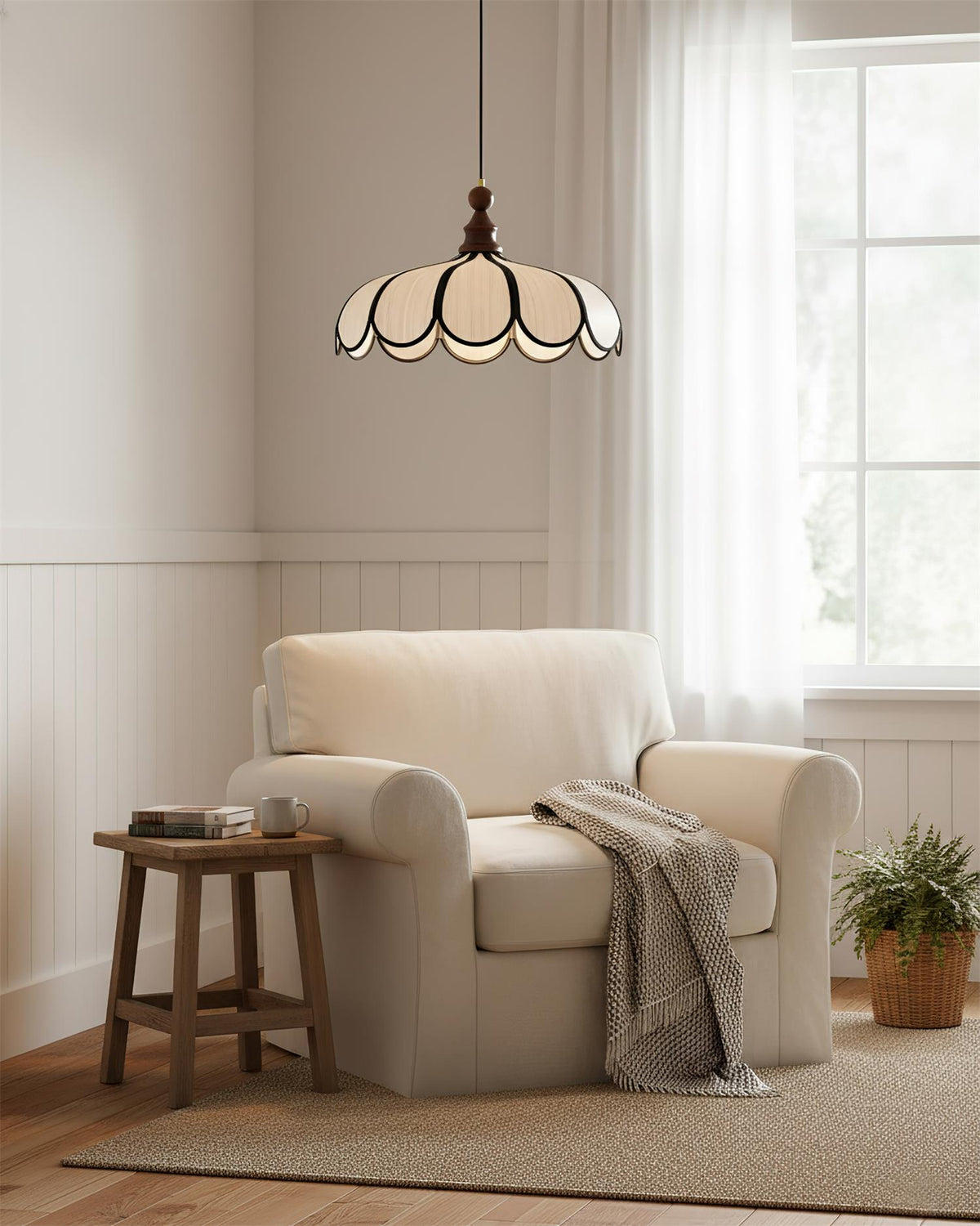 Lampa wisząca falista Wolekrik