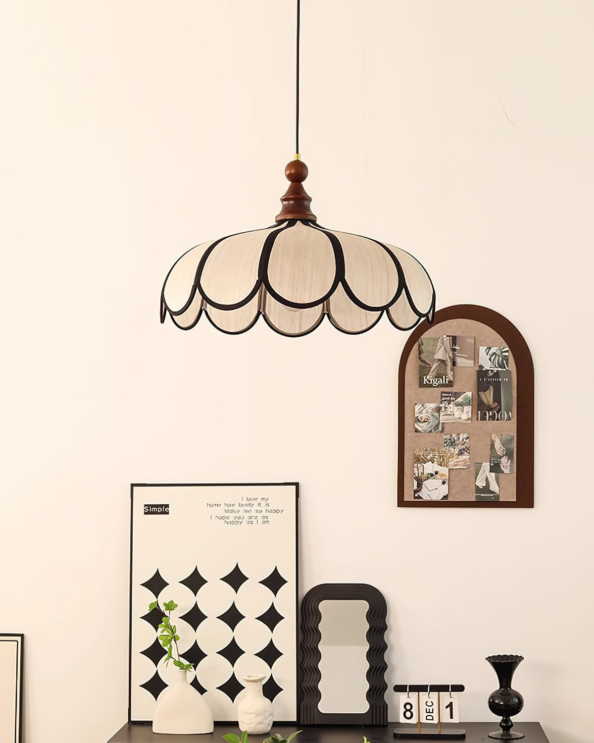 Lampa wisząca falista Wolekrik