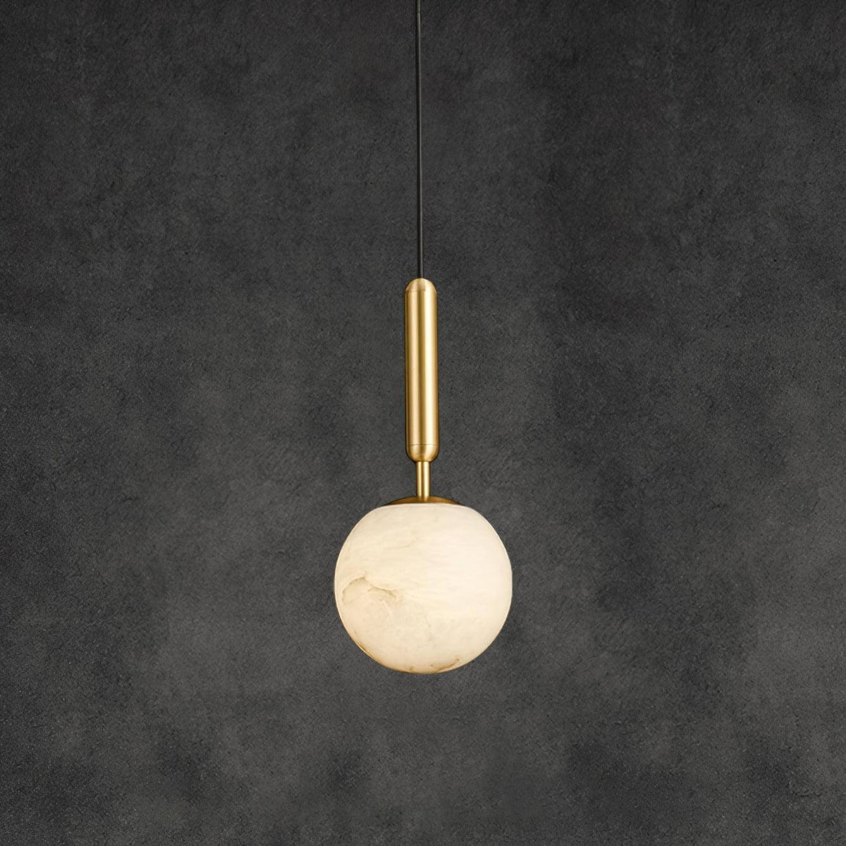 Lampa wisząca Mecora z alabastru