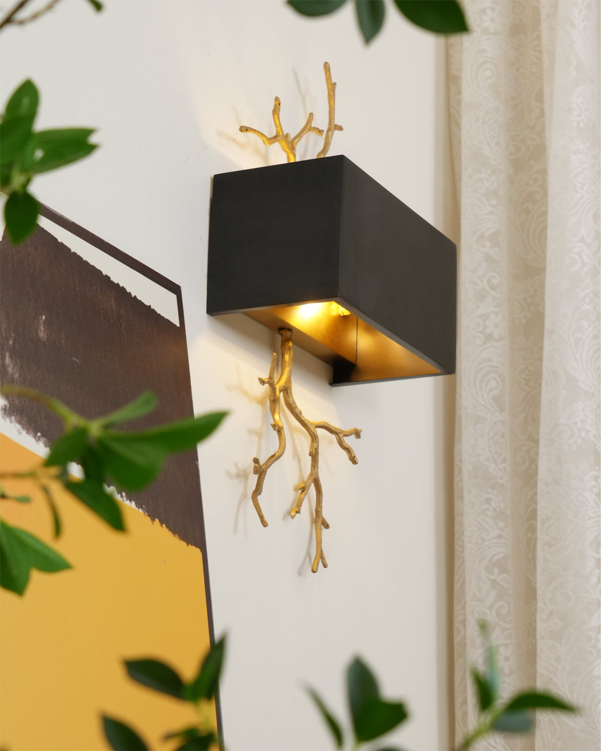 Brass Branch Wall Lamp – detail 8