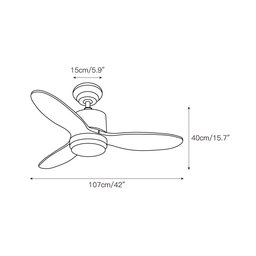 Calisse 42″ Ceiling Fan Light – detail 3