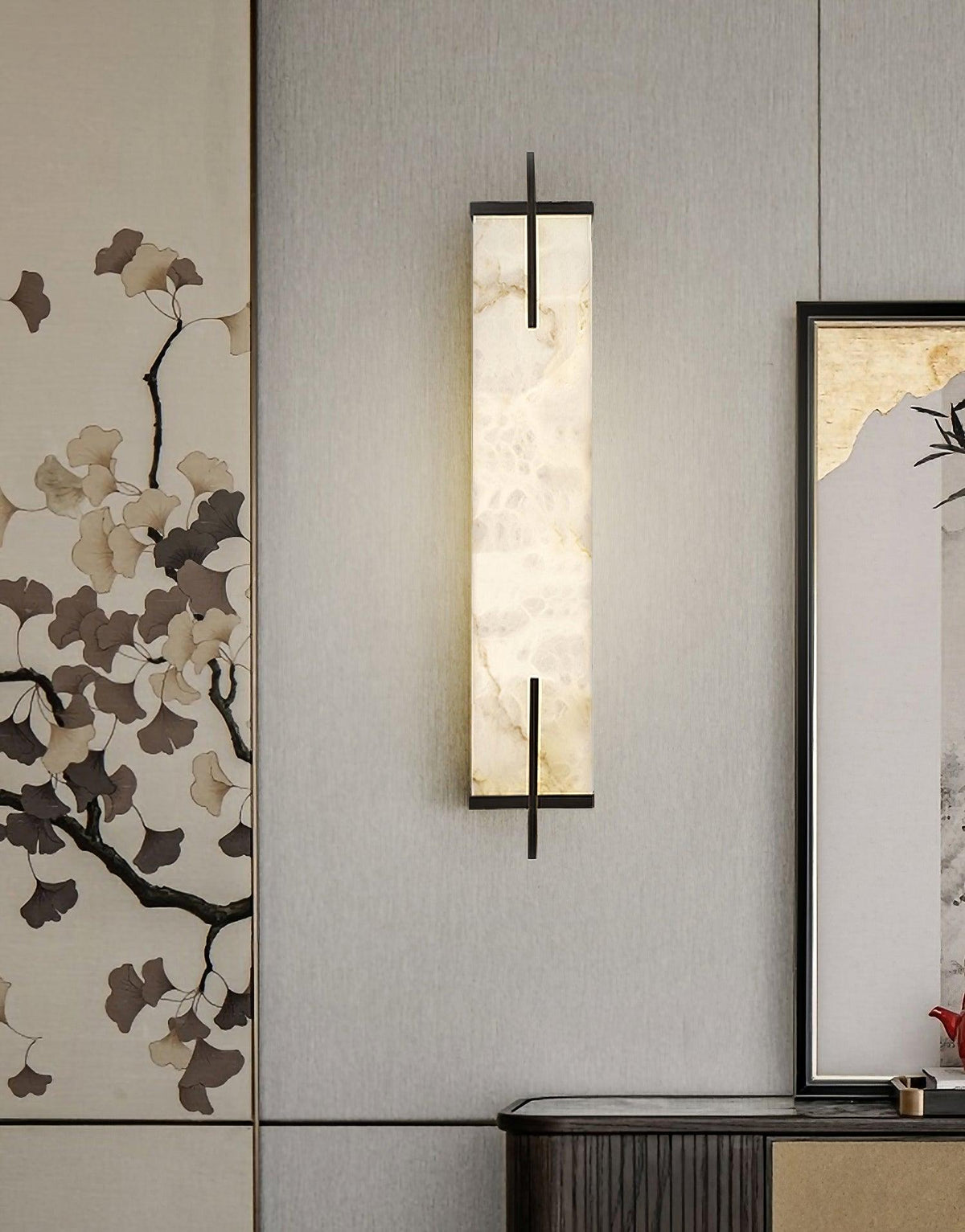 Calliope Alabaster Wall Sconce – detail 19