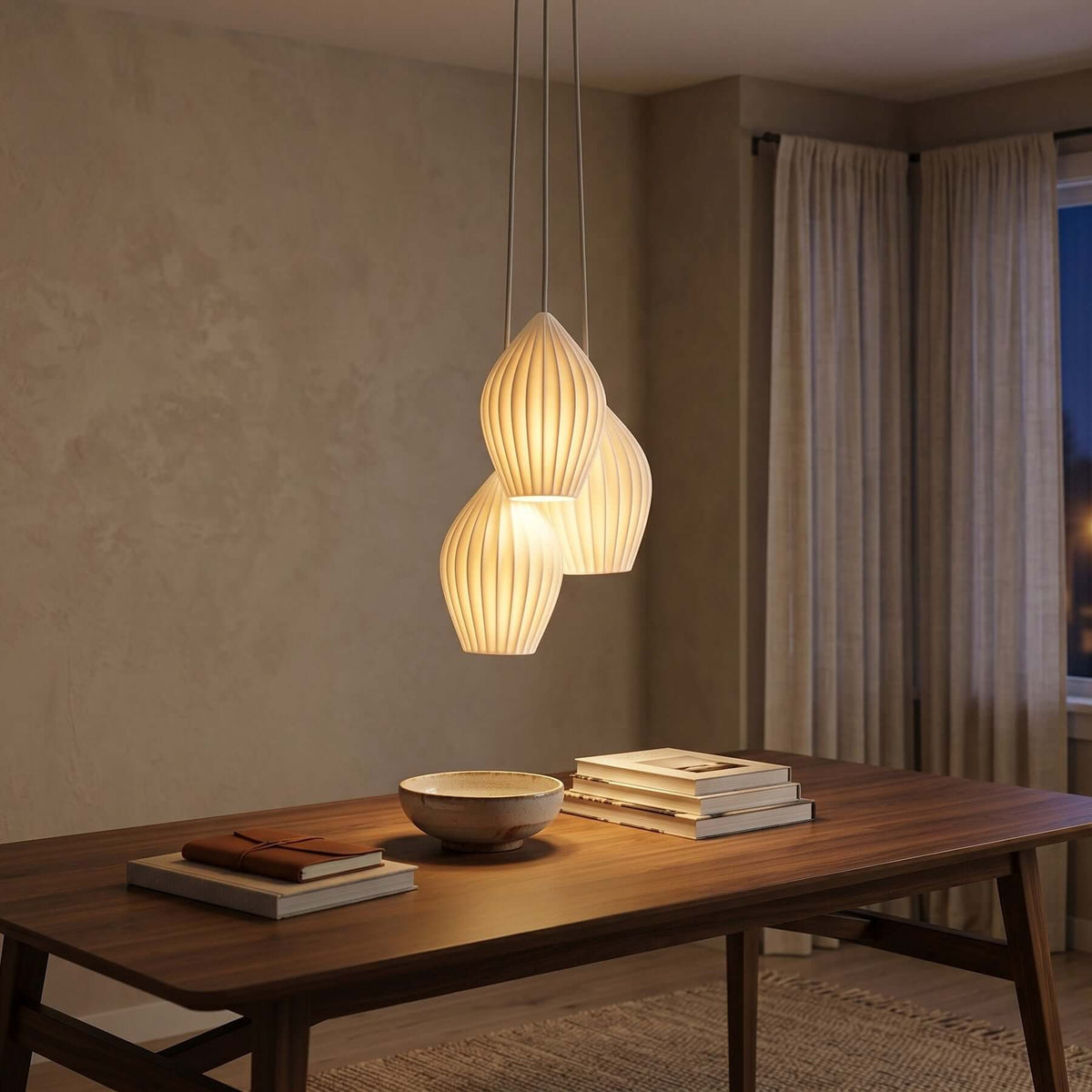 Lampa wisząca ryflowana Pavkalen