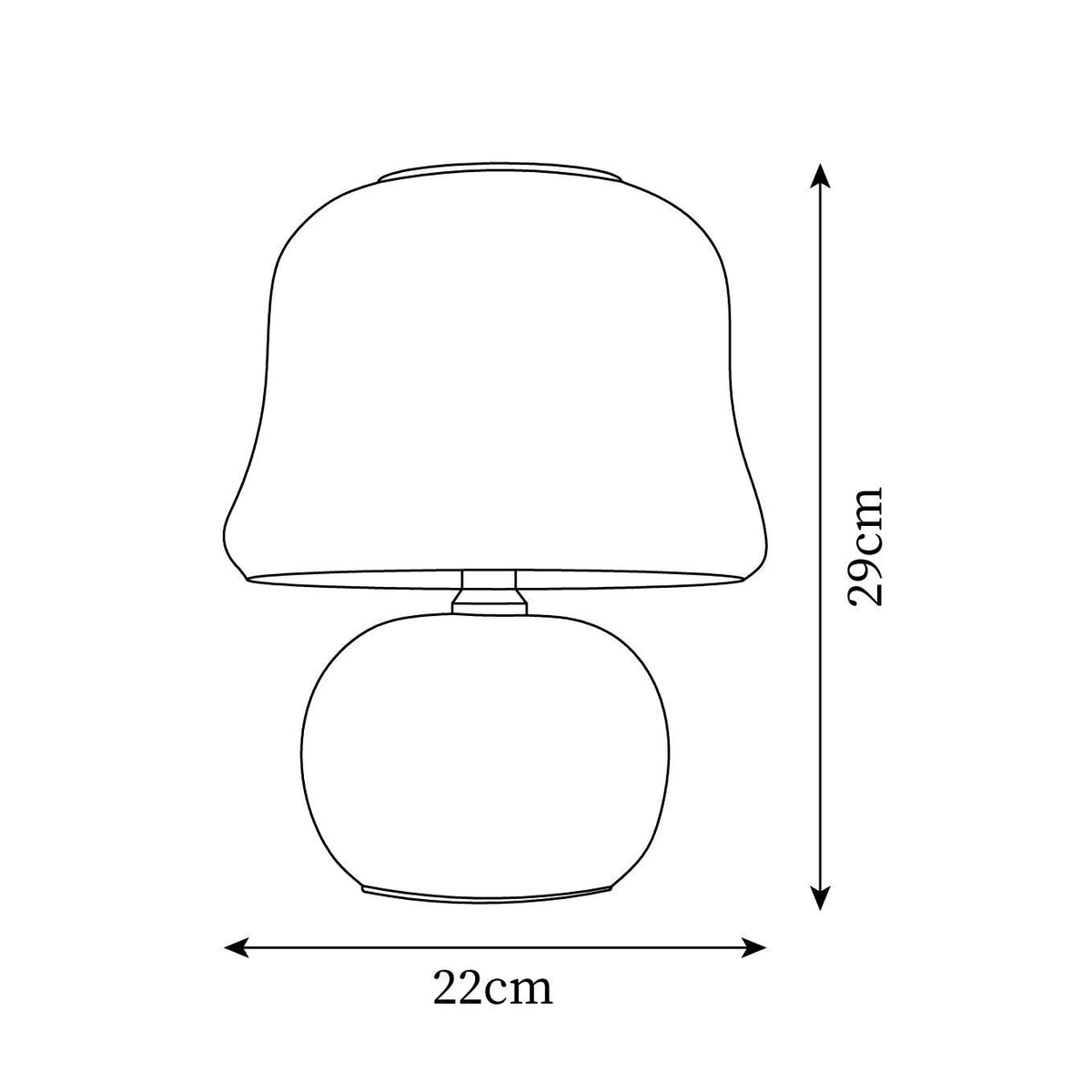 Lampa stołowa grzybkowa Ludra