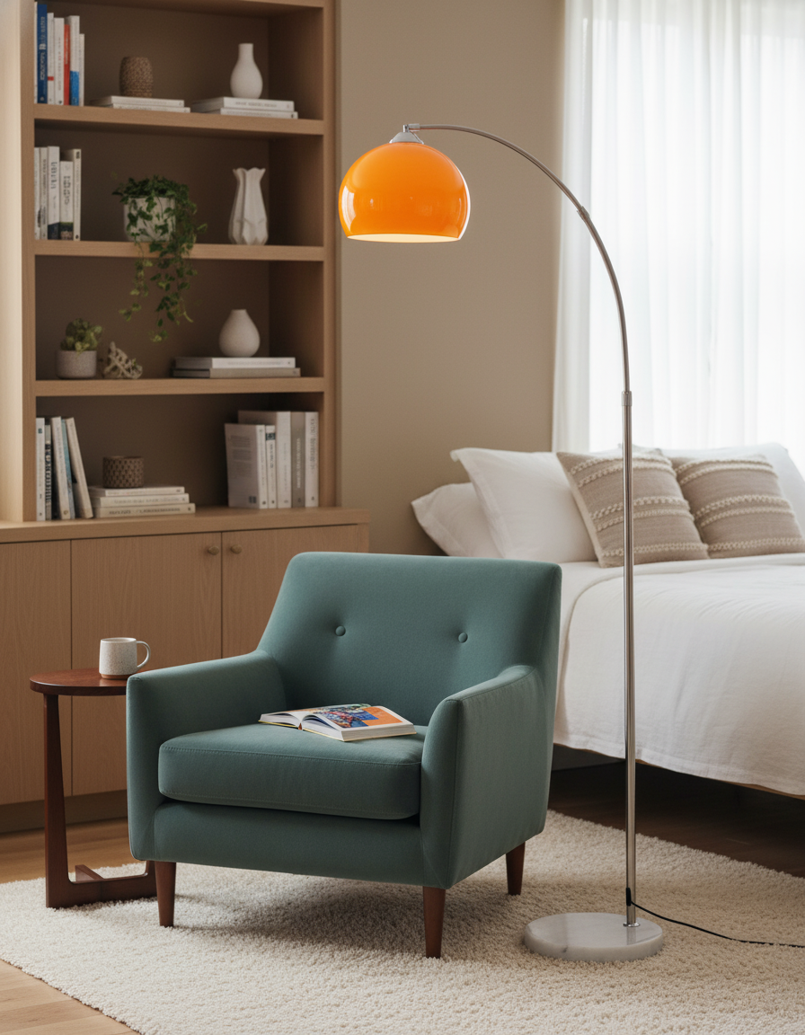 Lampa podłogowa łukowa Polma