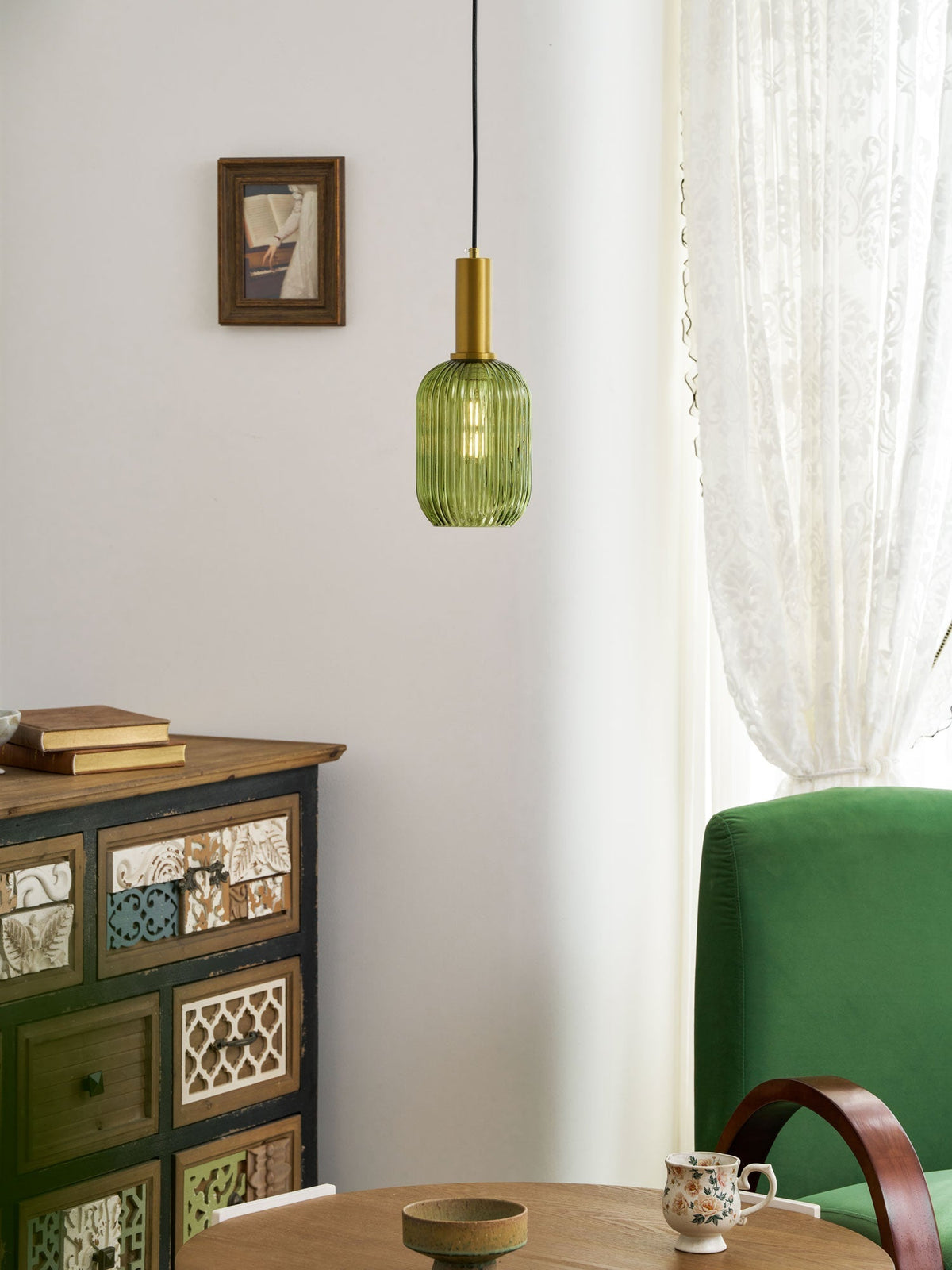Lampa wisząca ryflowana Wikvanor