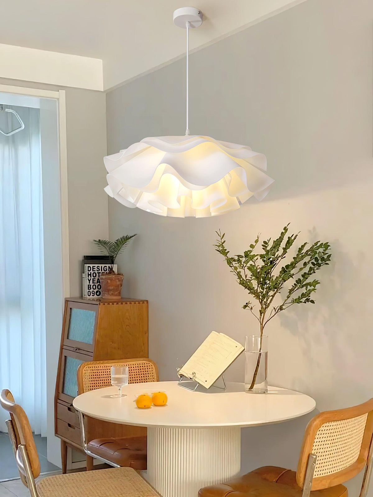 Flower Shaped White Pendant Lamp – detail 12