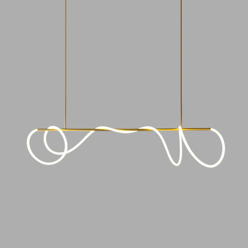 Serpentine Glow Gold Chandelier – detail 9