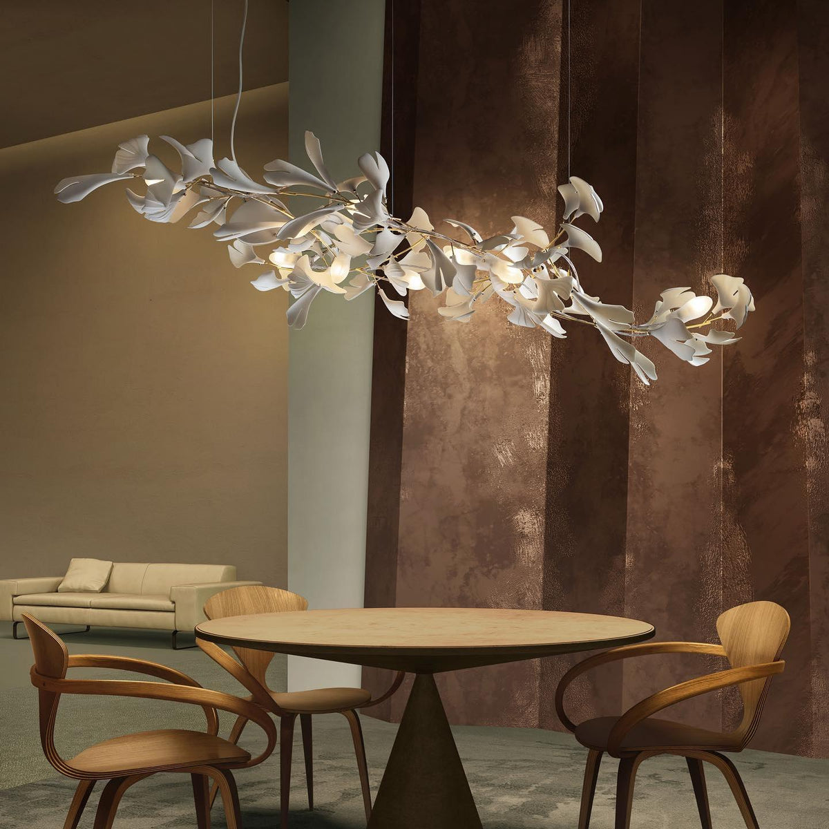 Gingko Bloom Chandelier – detail 19