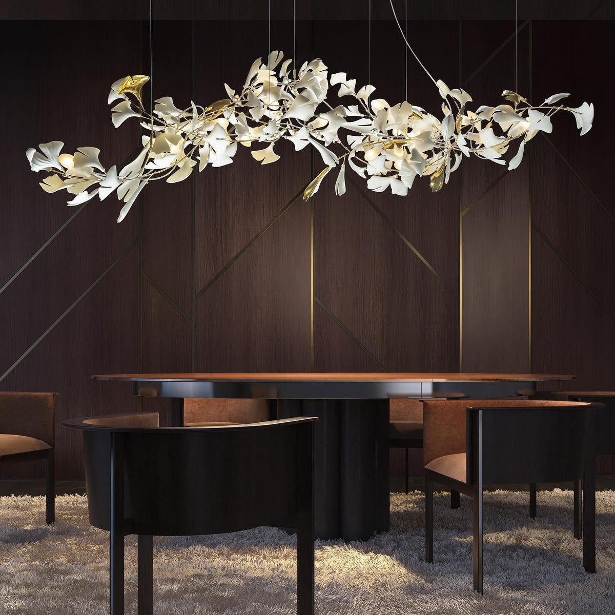 Gingko Bloom Chandelier – detail 33