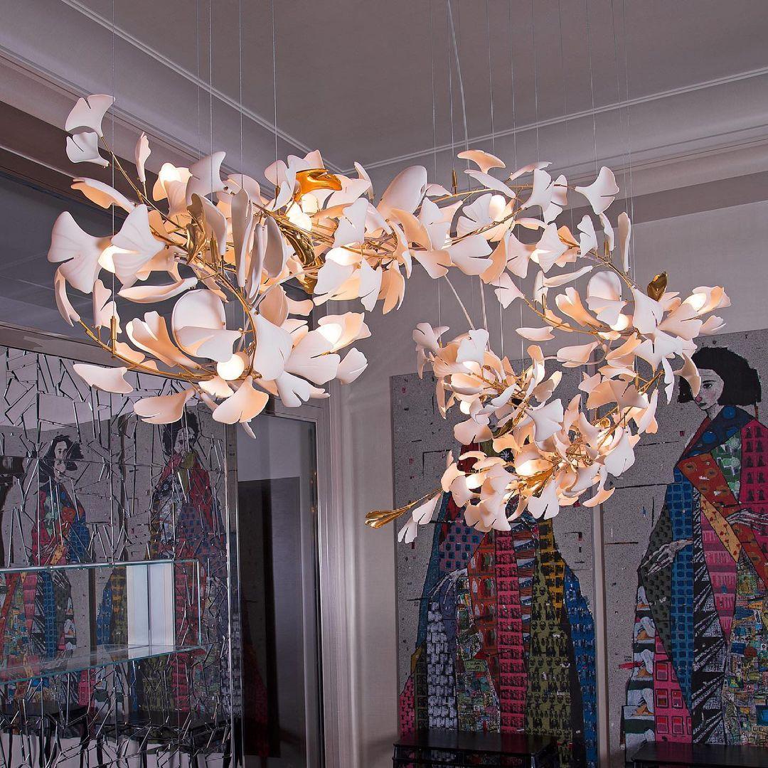 Porcelain Gingko Chandelier – detail 27