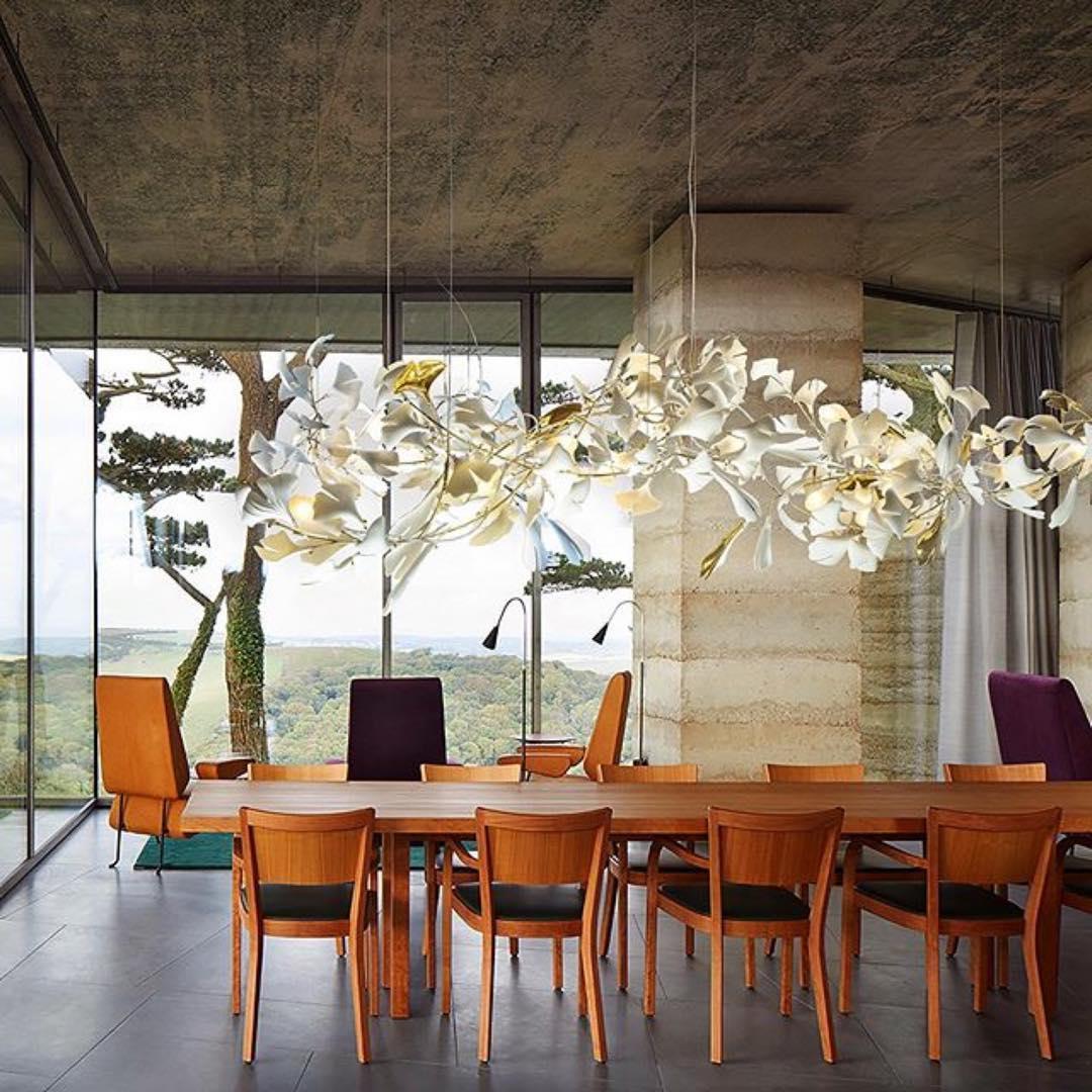 Porcelain Gingko Chandelier – detail 16