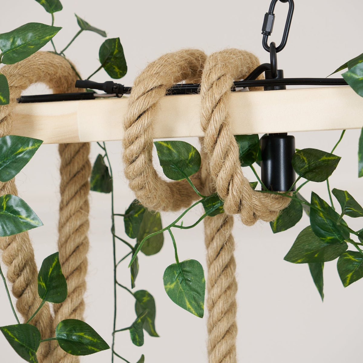 Hemp Rope Industrial Grenade Chandelier – detail 19