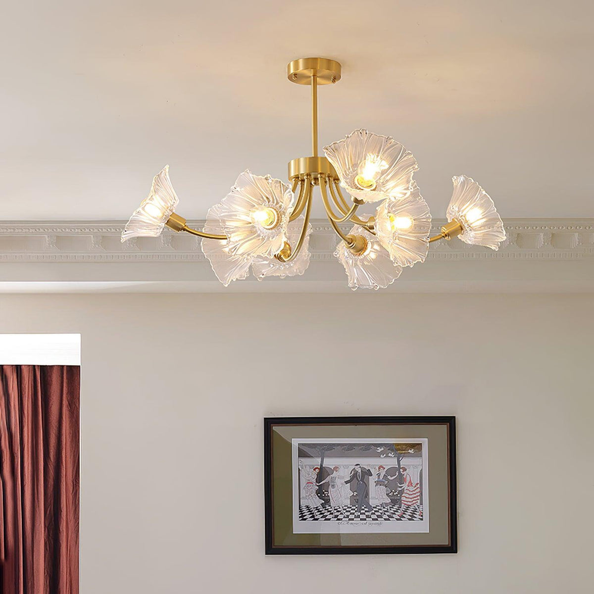 Kalin Flower Glass Chandelier – detail 7