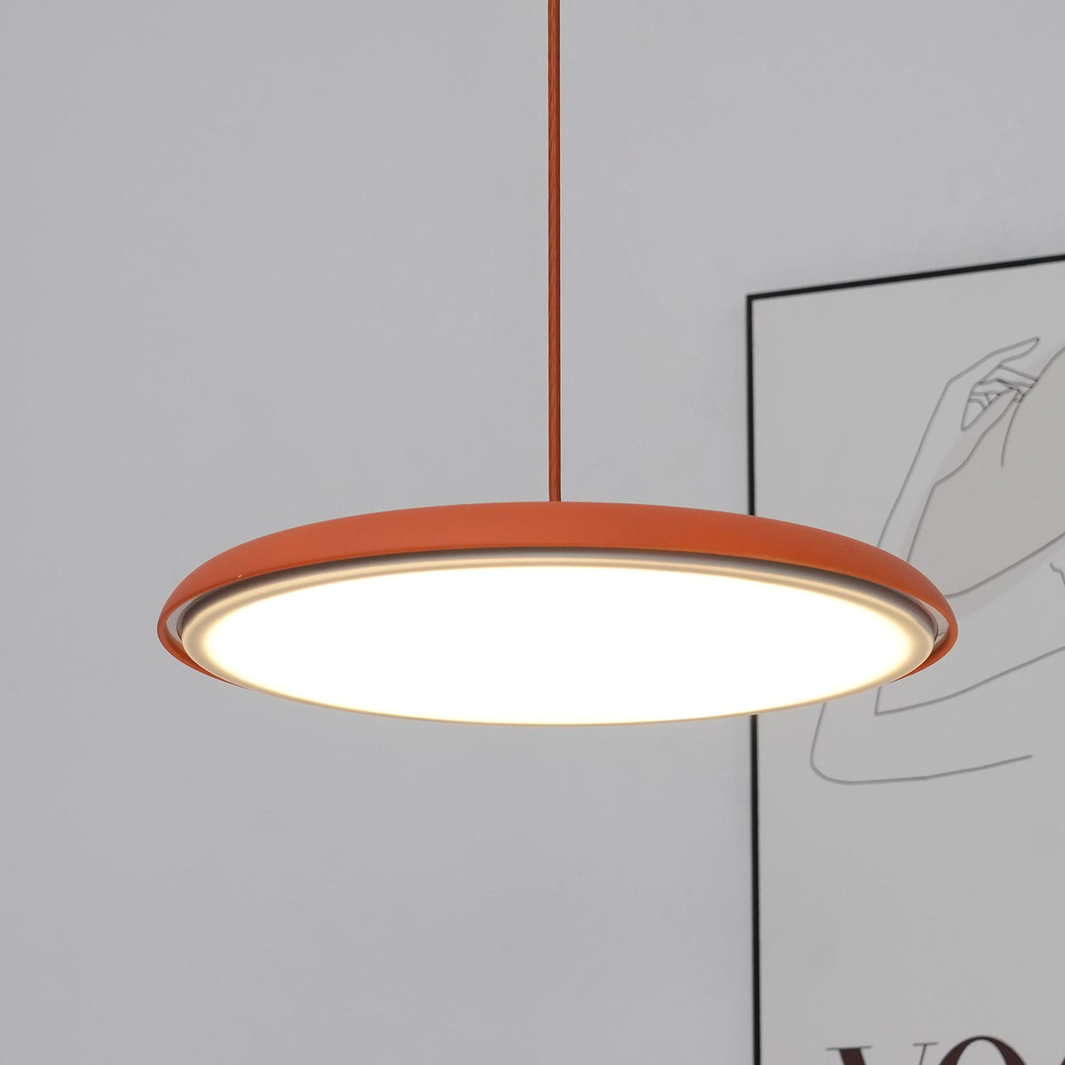Lampa wisząca okrągła Avekek