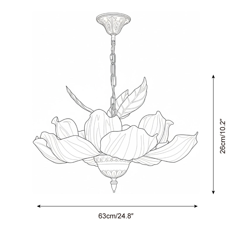 Magnolia Bloom Chandelier – detail 5