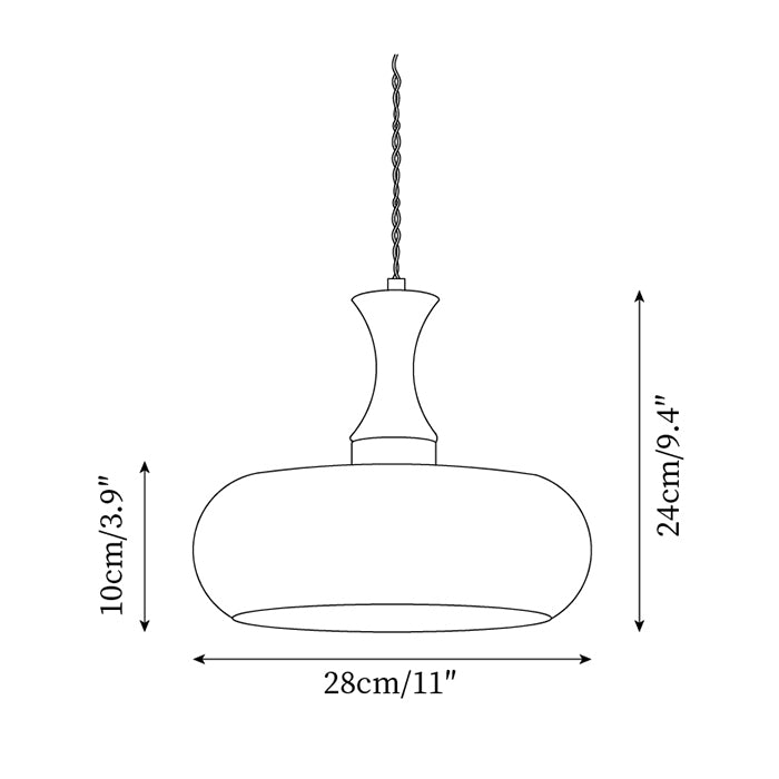 Lampa wisząca tubowa Mikan