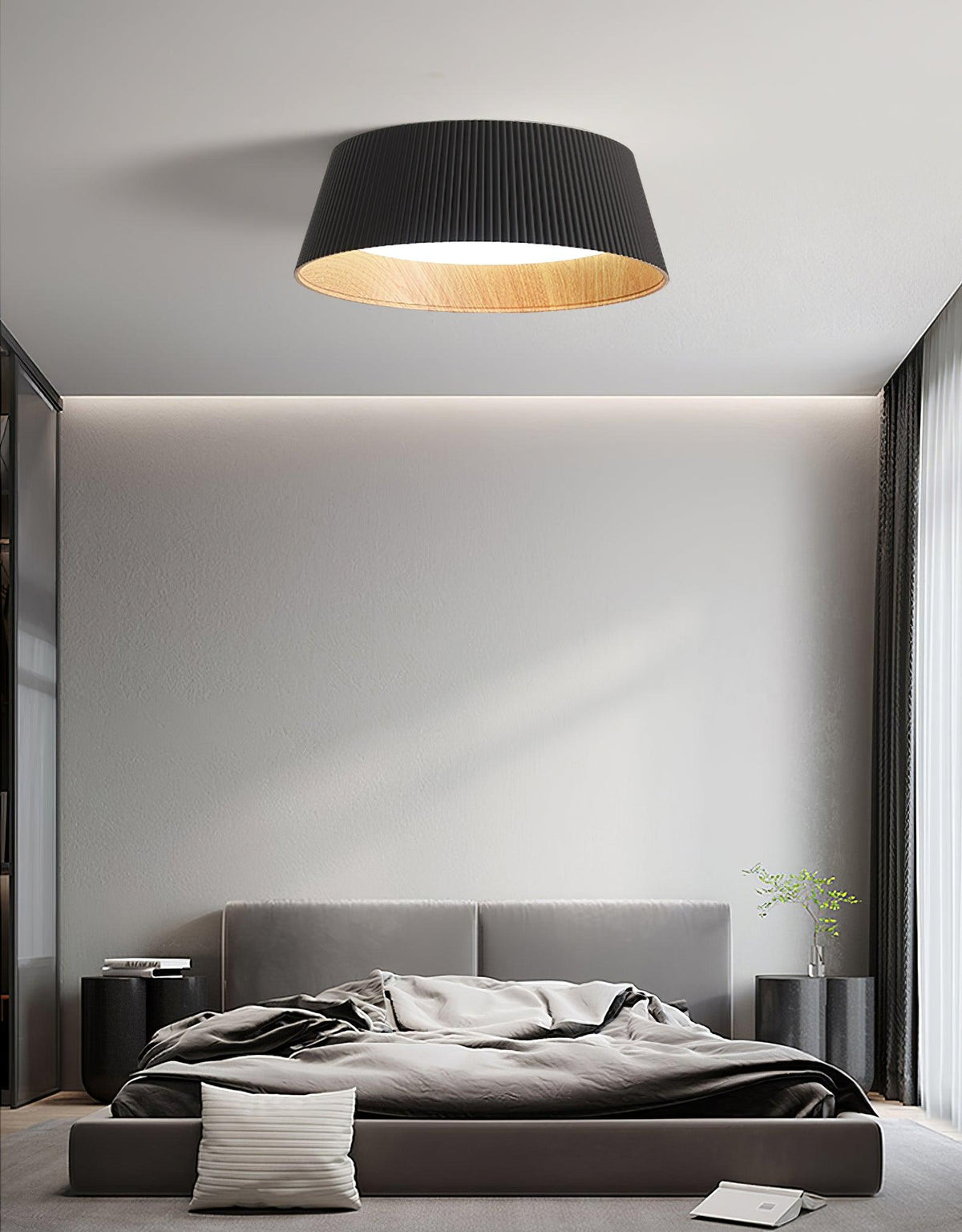 Modern Ribbed Ceiling Light – detail 23