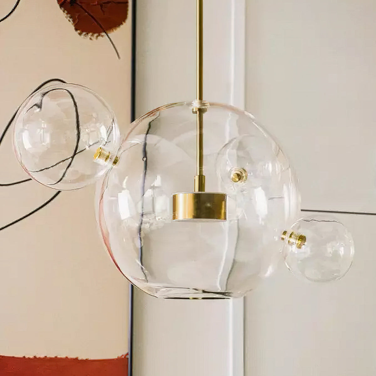 Lampa wisząca kulista Zanri