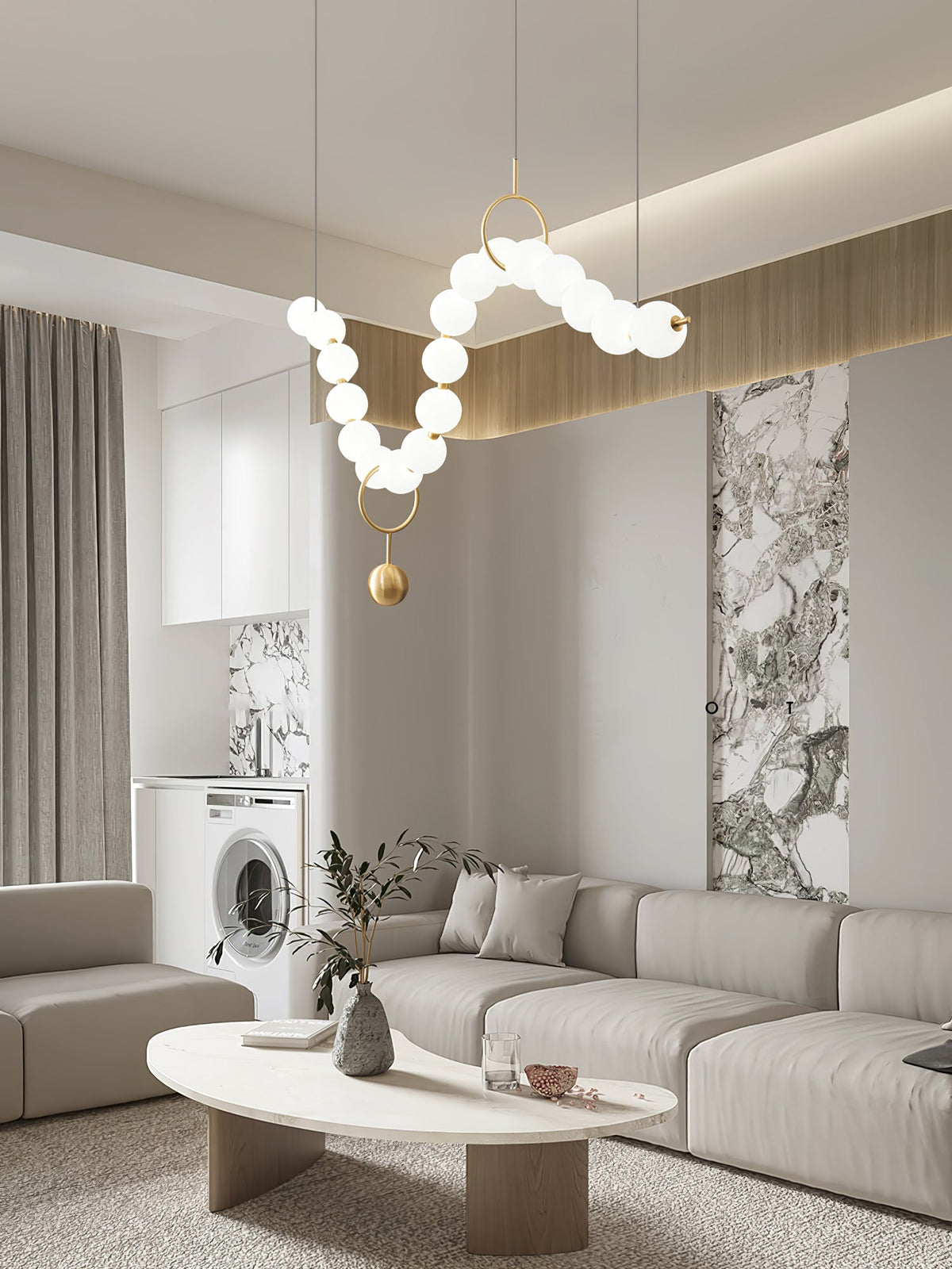 Lampa wisząca kulista Stanaldan