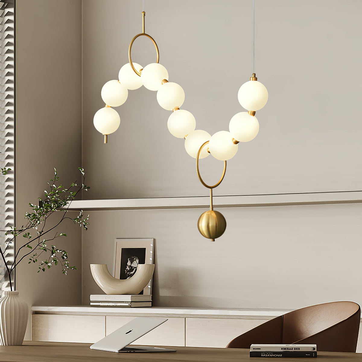 Lampa wisząca kulista Stanaldan