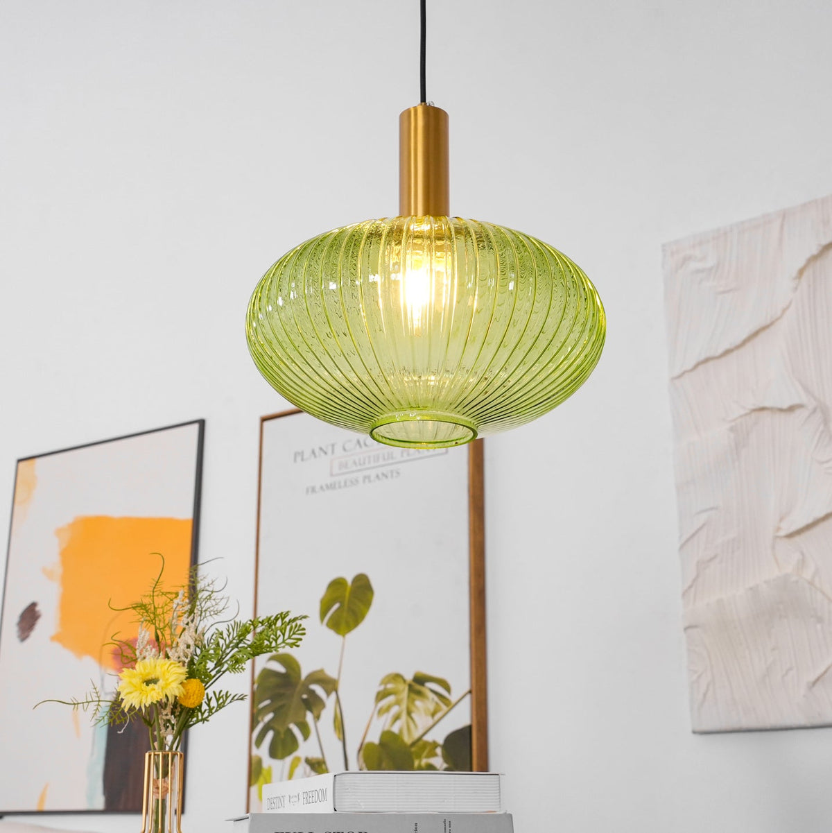 Lampa wisząca ryflowana Elma