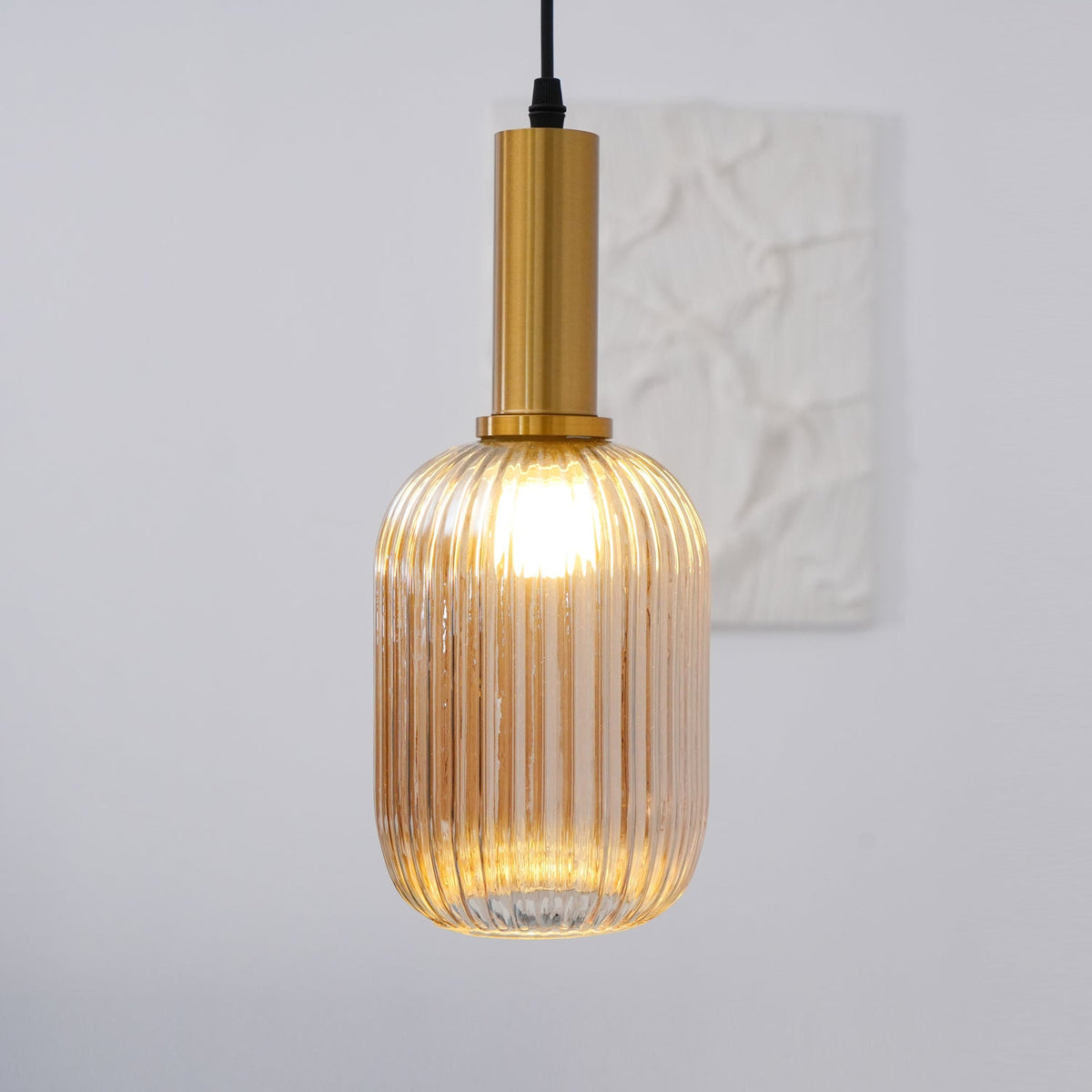 Lampa wisząca ryflowana Elma