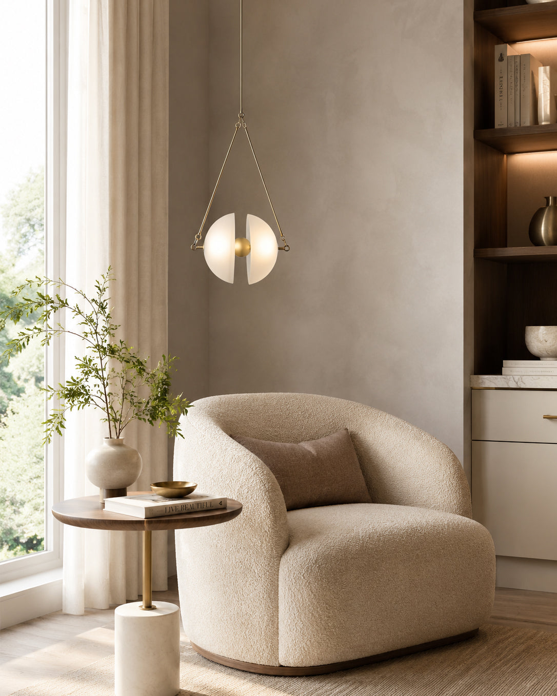 Lampa wisząca rzeźbiarska Klao