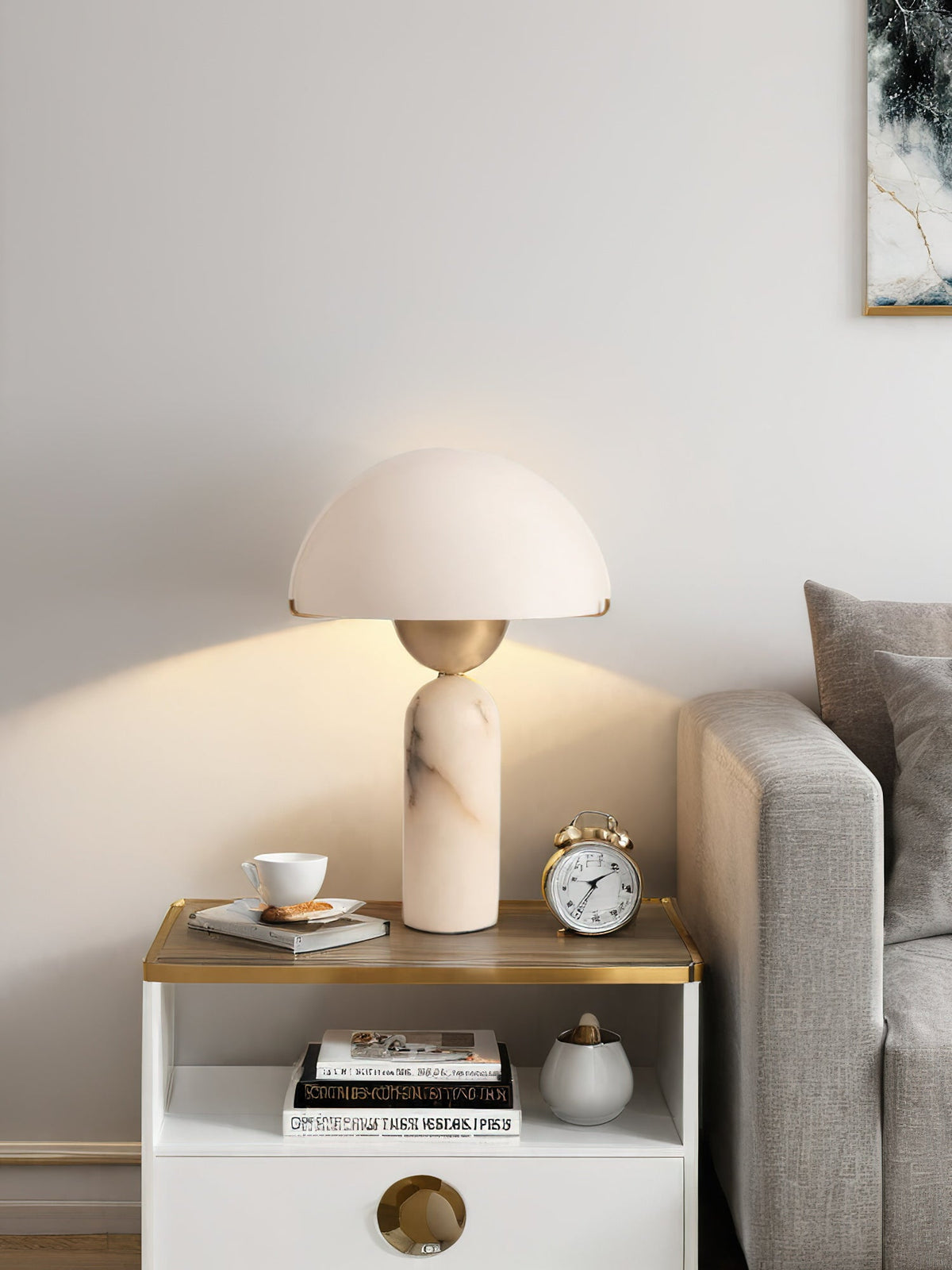 Lampa stołowa kulista Wenev