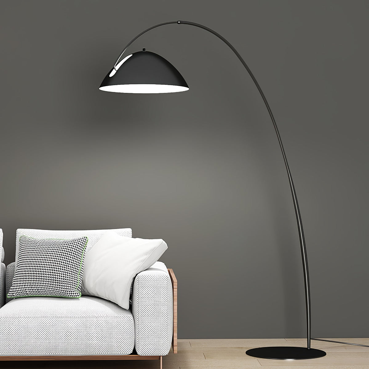 Lampa podłogowa łukowa Stanak