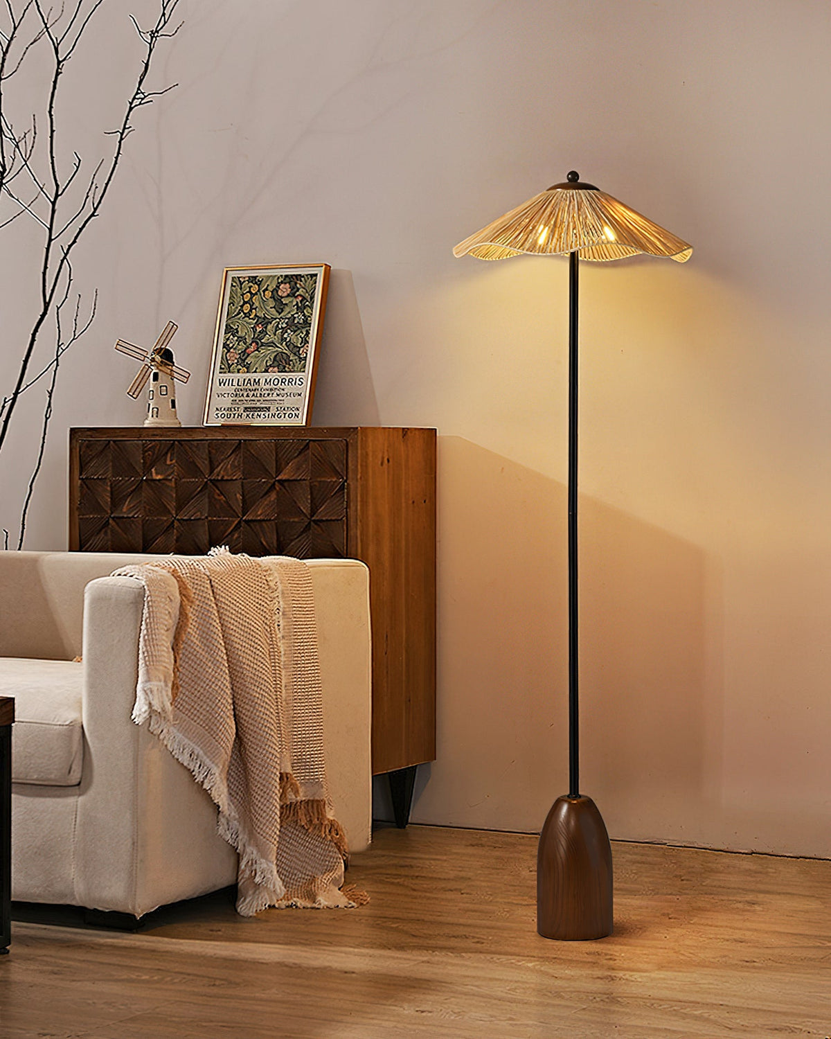 Lampa podłogowa retro Galrek