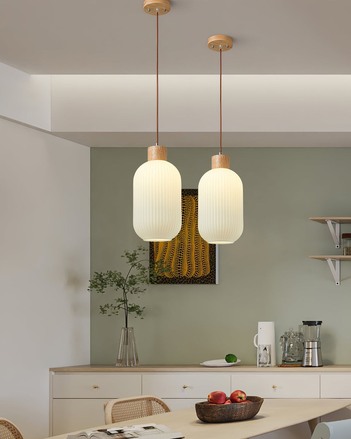 Lampa wisząca ryflowana Lesorro