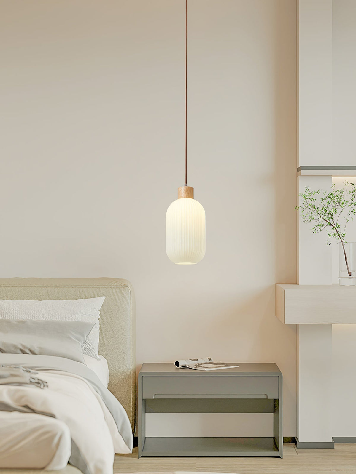 Lampa wisząca ryflowana Lesorro