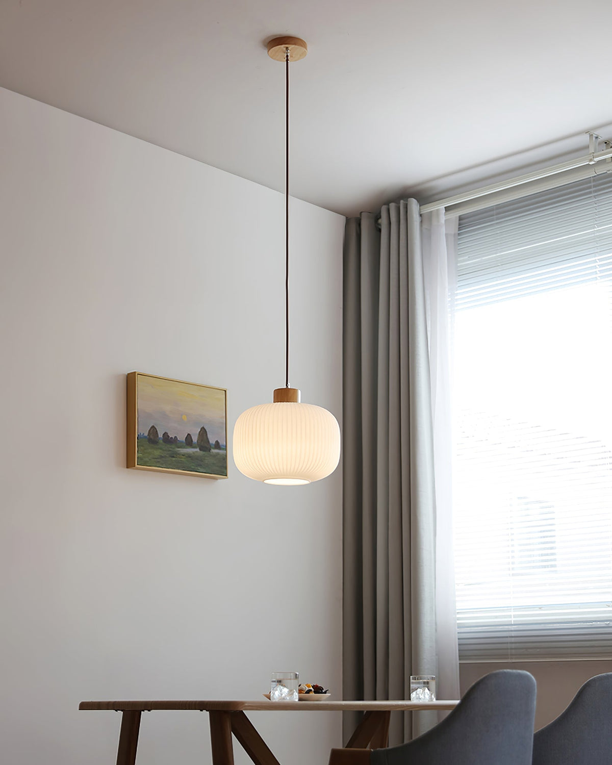Lampa wisząca ryflowana Lesorro