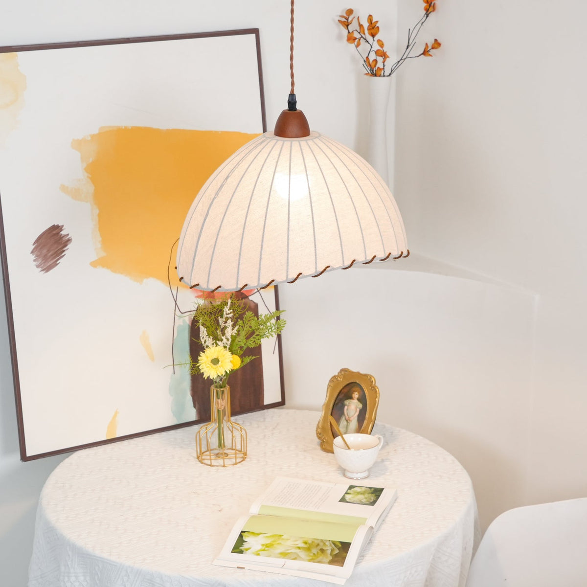 Lampa wisząca ryflowana Emno