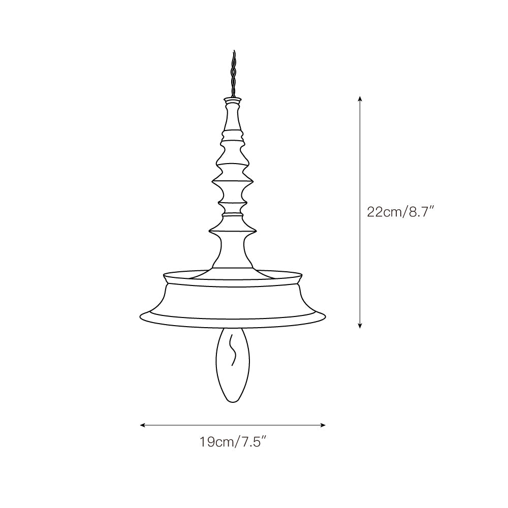 Lampa wisząca vintage Anli
