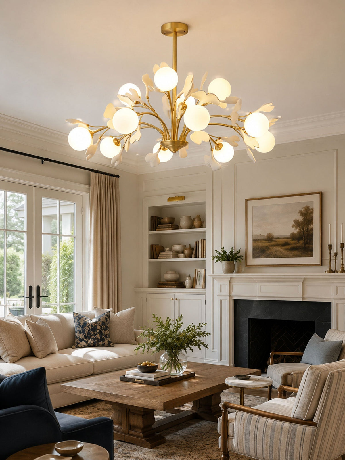 Thalassa Gingko Chandelier – detail 4