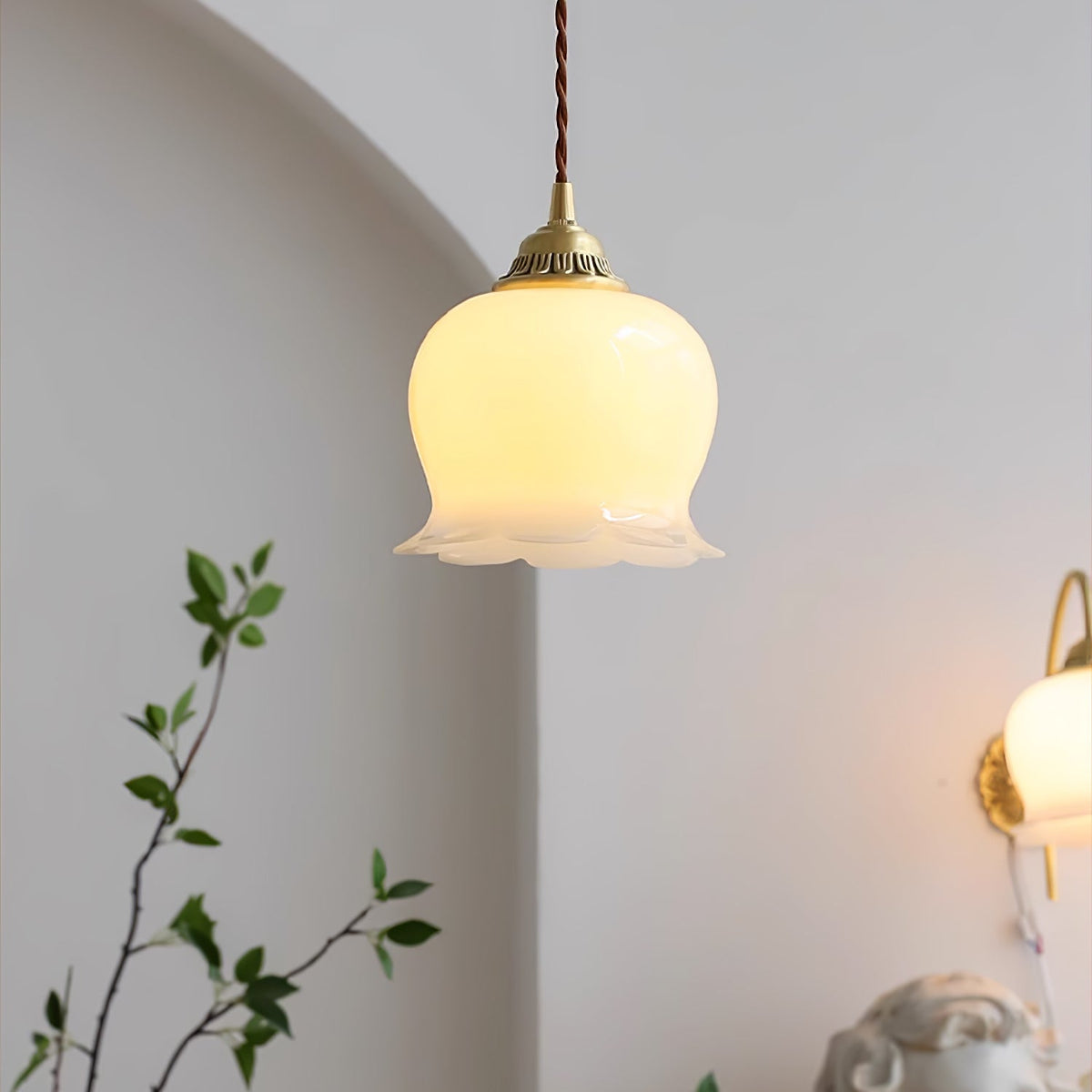 Lampa wisząca kwiatowa Anow