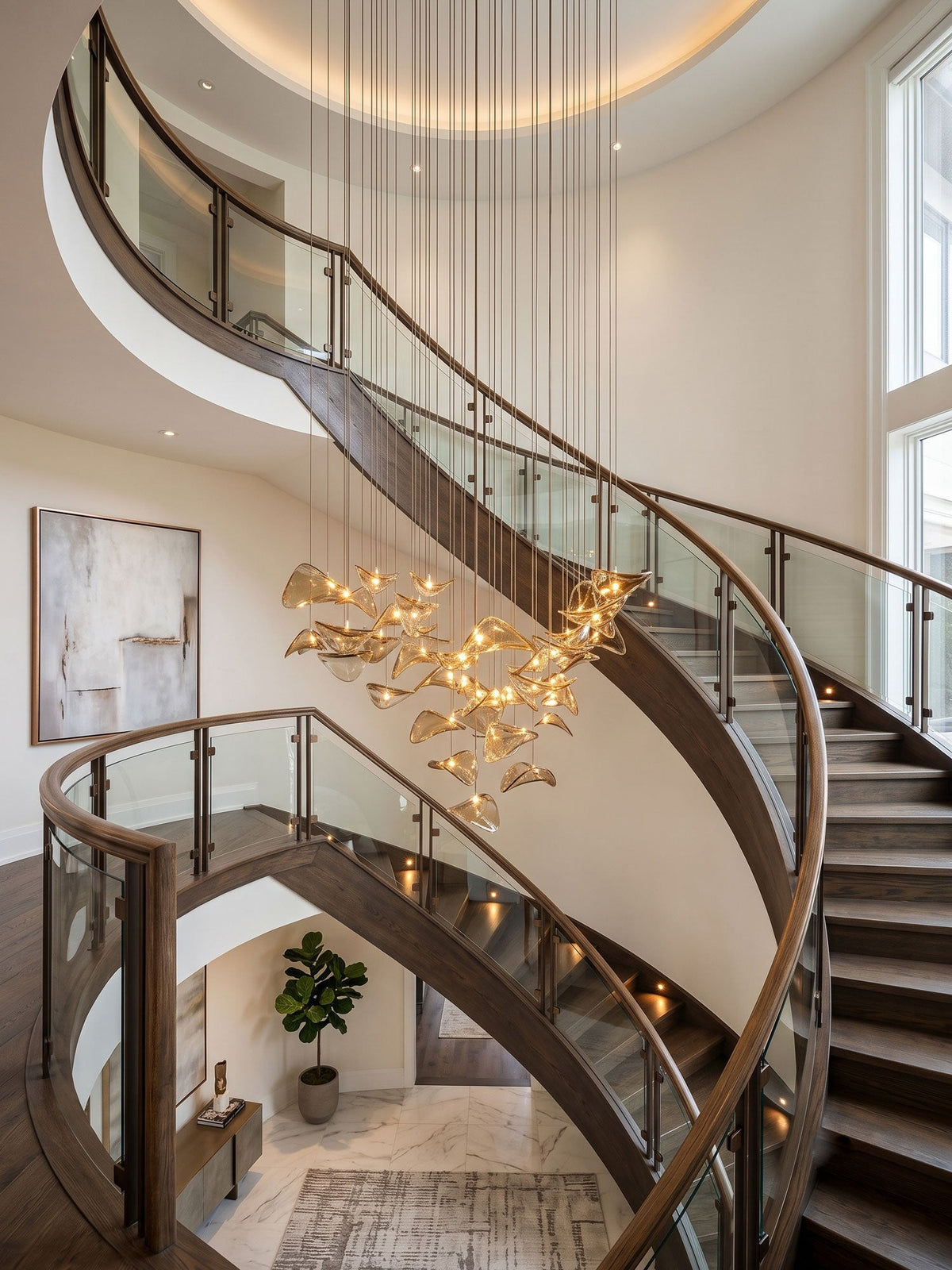 Wave Floating Leaf Chandelier – detail 5