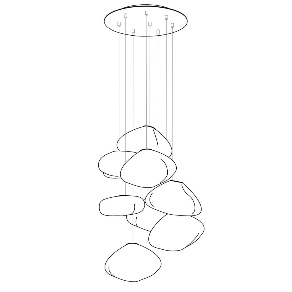 Lampa wisząca rzeźbiarska Lena