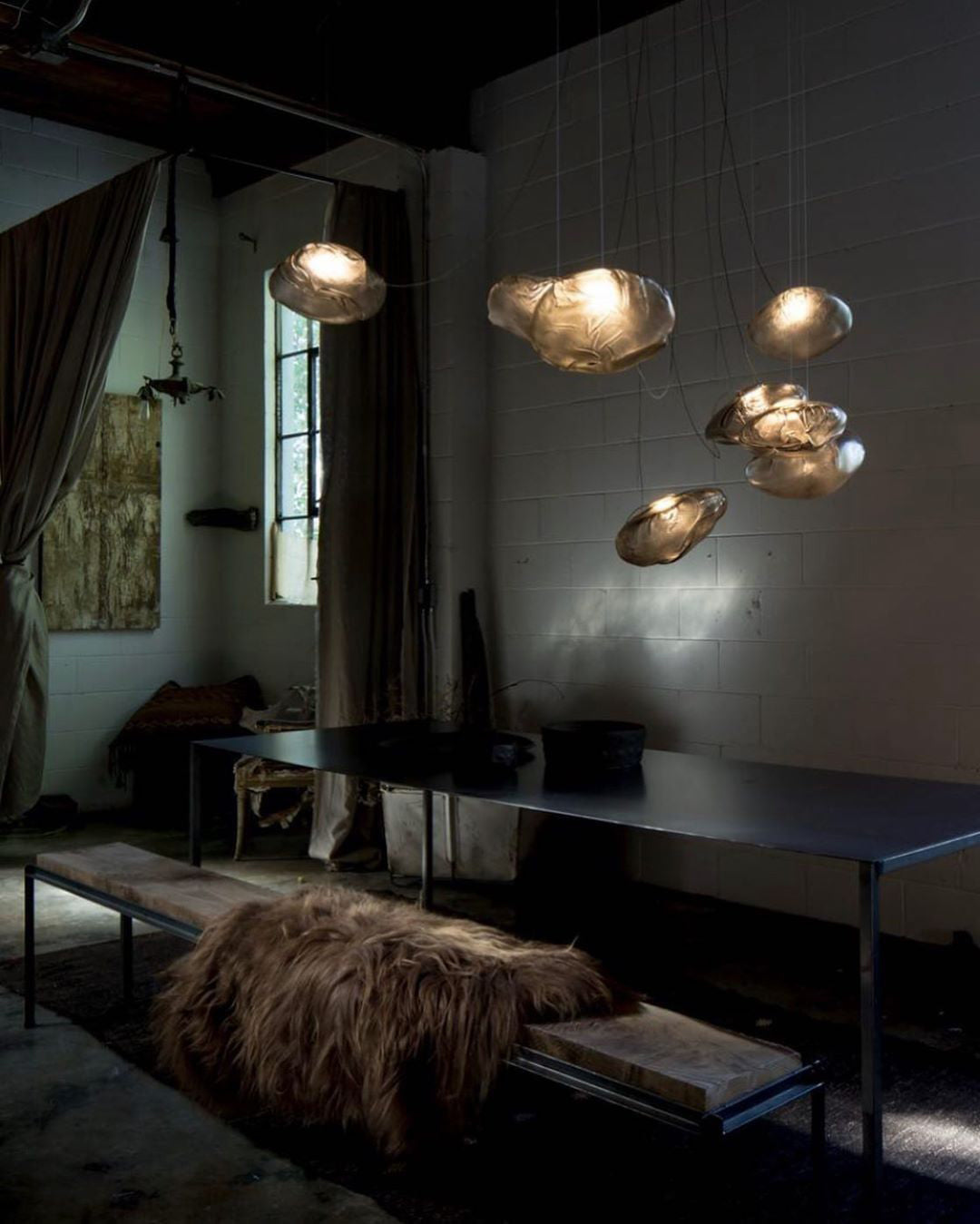 Lampa wisząca rzeźbiarska Lena