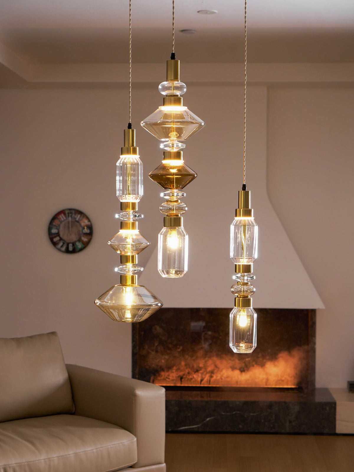 Lampa wisząca geometryczna Galloka