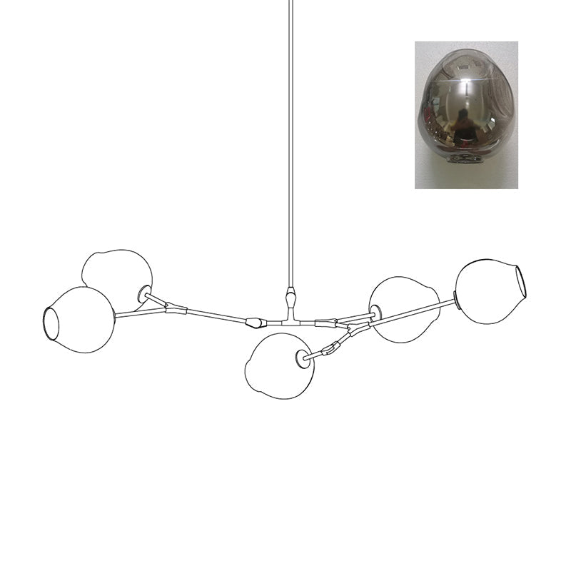 Perry Globe Horizontal Chandelier – detail 30