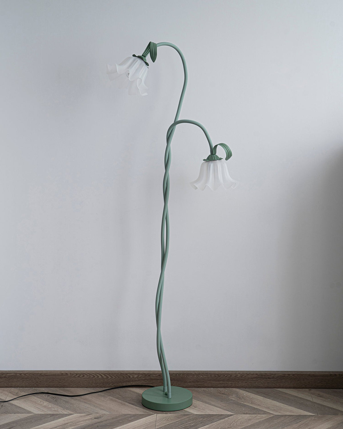 Lampa podłogowa kwiatowa Solmion