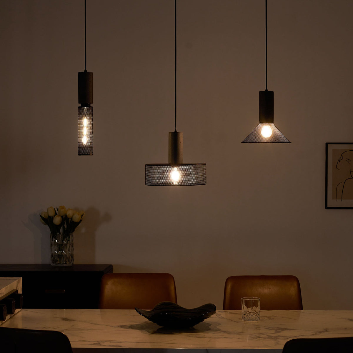 Lampa wisząca tubowa Wenanik