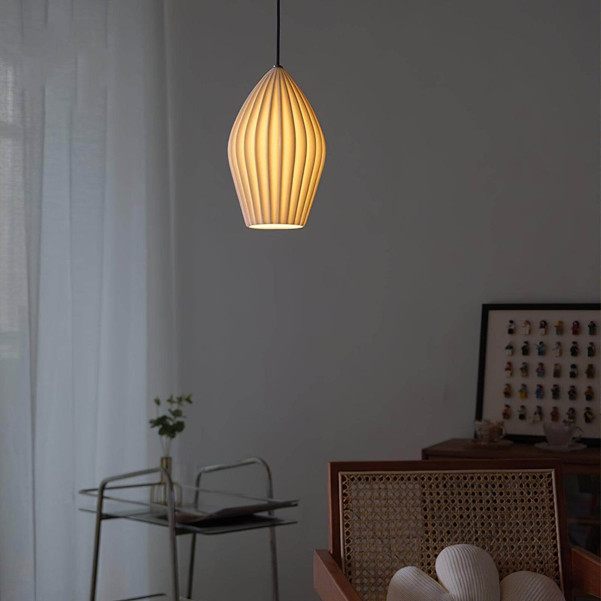 Lampa wisząca ryflowana Pavkalen